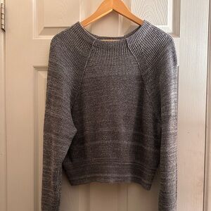 Free People Charcoal Crew Neck Sweater